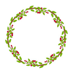 cherry fruit branch art drawn