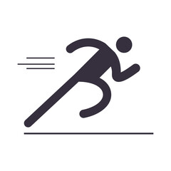 Runner icon, is a vector illustration, very simple and minimalistic. With this Runner icon you can use it for various needs. Whether for promotional needs or visual design purposes