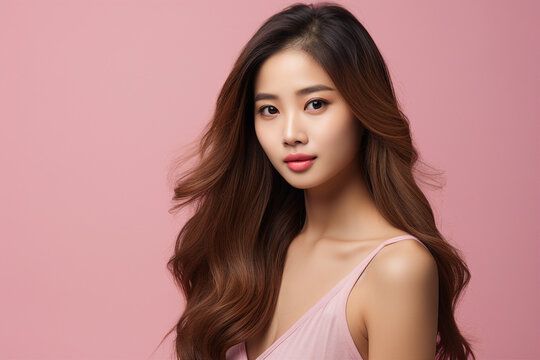 AI generated image of beautiful glamour young woman