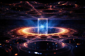 Fototapeta premium Quantum Physics background