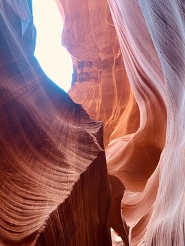 Lower Antelope Canyon USA Arizona, america. Navajo Tribal. Sandstone formations in deserts of Arizona	
