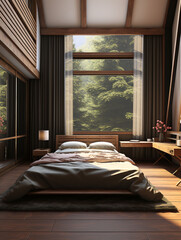 room with bed