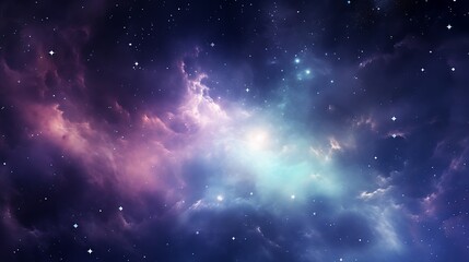 The milky Way Galaxy  cosmic space  magical  starry background, AI Generative