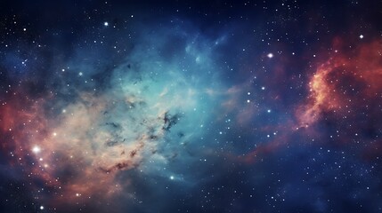The milky Way Galaxy  cosmic space  magical  starry background, AI Generative - obrazy, fototapety, plakaty