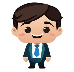 Cartoon Office Boy, Cartoon Office Manager