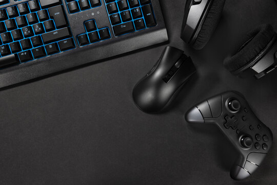 Blue lit keyboard by gaming gadgets