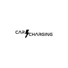 Car charging icon isolated on transparent background