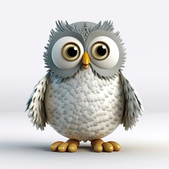 Obraz premium cute owl character 