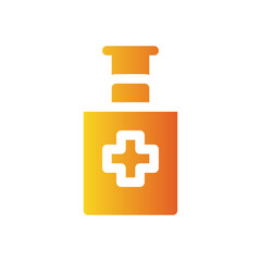 hydroalcoholic gel flat gradient icon