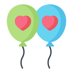 Balloons Flat Icon