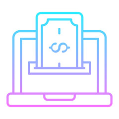 Online Charity Gradient Icon