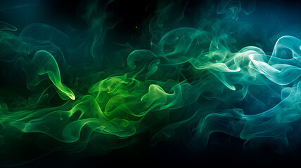 Obraz premium Green Smoke -01