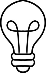 bulb light cartoon