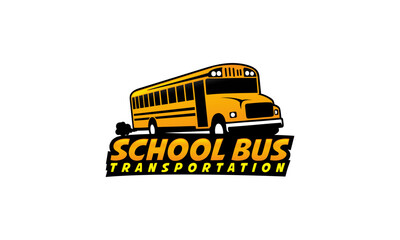school bus isolated on white