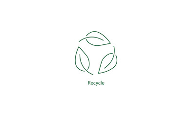 Obraz premium Recycling and Green Biodiversity Vector Icon: Sustainable Practices for Eco-Friendly Living in Scalable Format