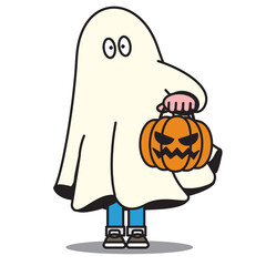 Ghosts and Fun Halloween Elements