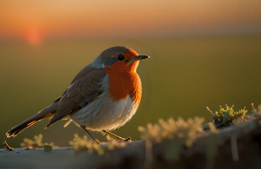 robin on a branch