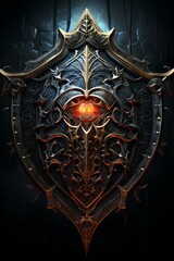 Fototapeta premium dark magic shield