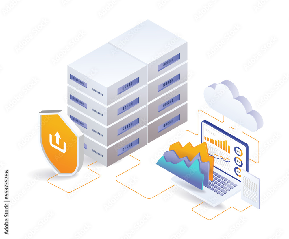 Poster cloud server data security analyst