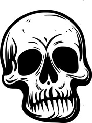 skull cartoon icon