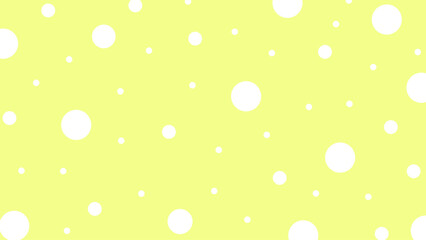 Yellow background with white dots	
