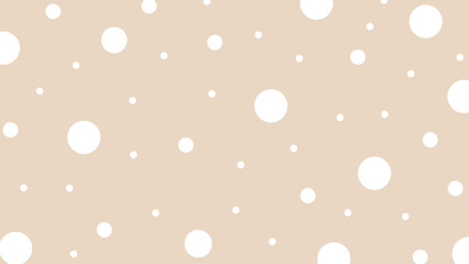 Beige background with white dots	