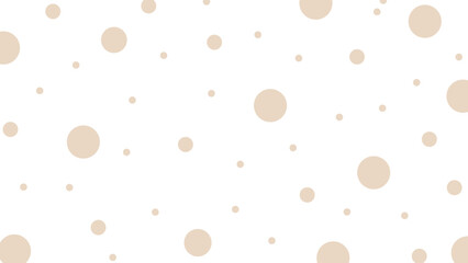 White background with beige dots	