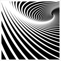 Naklejka premium black and white abstract background spiral