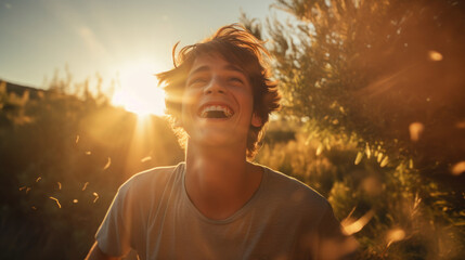  Joy of a teenager experiencing freedom