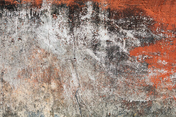 Painted concrete base of the building as background