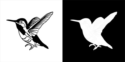 Illustration vector graphics of pleci bird icon