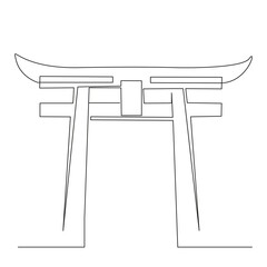 Chinese torii gate
