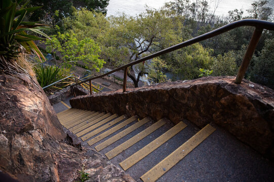 kangaroo point staircase down the cliffs