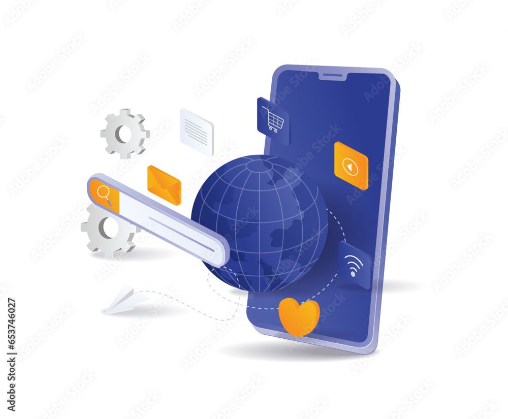 Poster using smartphone internet applications