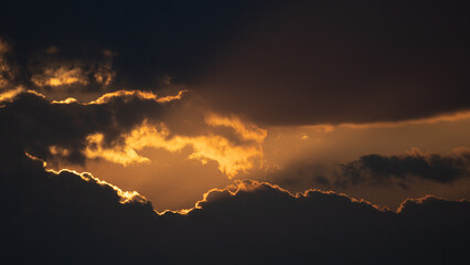 sunset in the sky