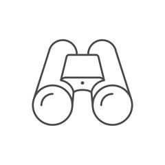 Binoculars or search line icon
