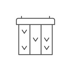 Task board line outline icon