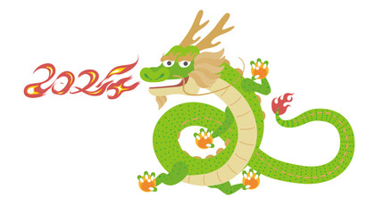 伝統的な竜のキャラクターのイラスト