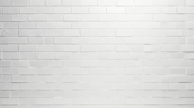 a clean and minimalistic white brick wall background, suitable for various applications
