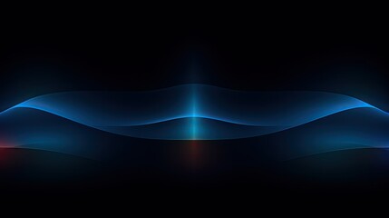 Blue glow and waves on dark background