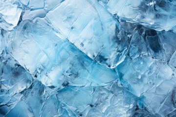 Vivid macro texture of frozen Antarctic iceberg patterns under sunlight 