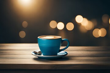 Fototapeta premium cup of coffee on table