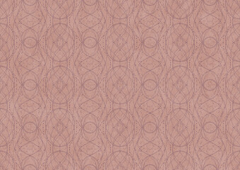 Hand-drawn abstract seamless ornament. Purple on a pale pink background. Paper texture. Digital artwork, A4. (pattern: p10-2c)