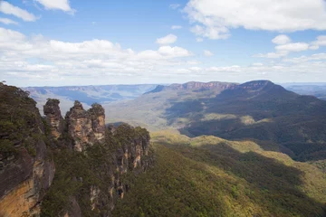Cercles muraux Trois sœurs Three sisters in the blue mountains, New South Wales