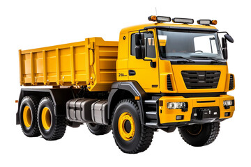 Isolated Articulated Dump Truck on a transparent background, Generative Ai