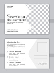 Creative corporate business Modern postcard EDDM design template