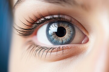 close up of eye examination test lens - obrazy, fototapety, plakaty