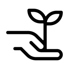 picto logo icones et symbole ecologie logo main et plante pousse bouture arbre gras - obrazy, fototapety, plakaty