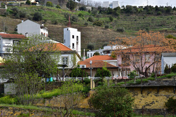 Fototapeta na wymiar Pinhao, Portugal - march 25 2022 : village center