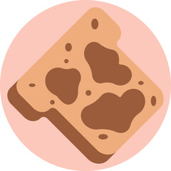 Nutella Bread Icon for Foodies: Whether it's for a bakery, café, or food-themed event, this icon adds a touch of sweetness to your design.